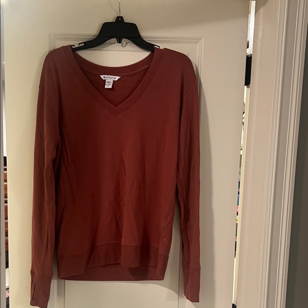 Athleta Women's Long Sleeve Tee - Rust
